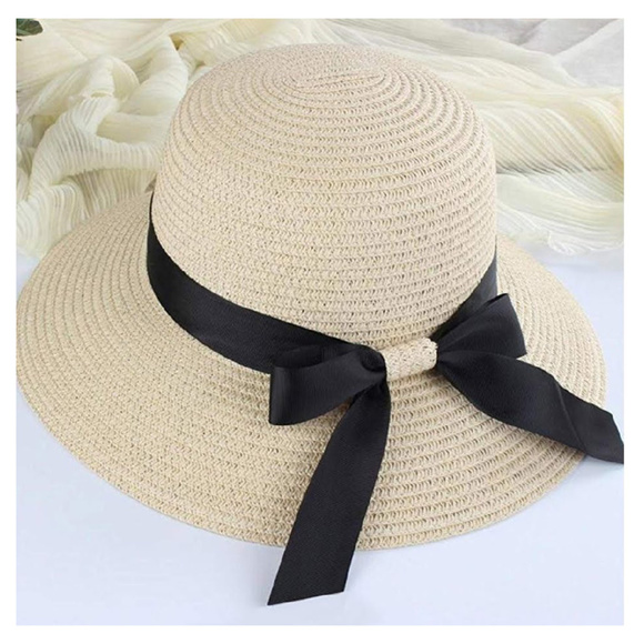 Packable Travel Sunhat Beach WIDE BRIM STRAW HAT - Picture 4 of 5